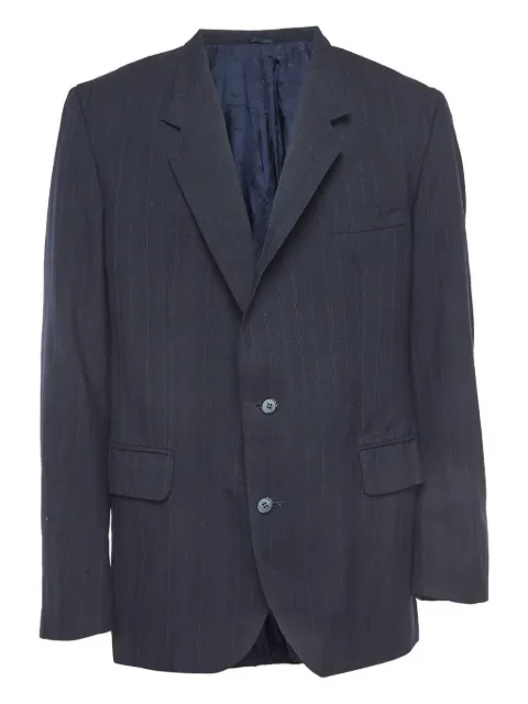 Christian Dior Pre-Owned 2023 pinstripe long-sleeve blazer