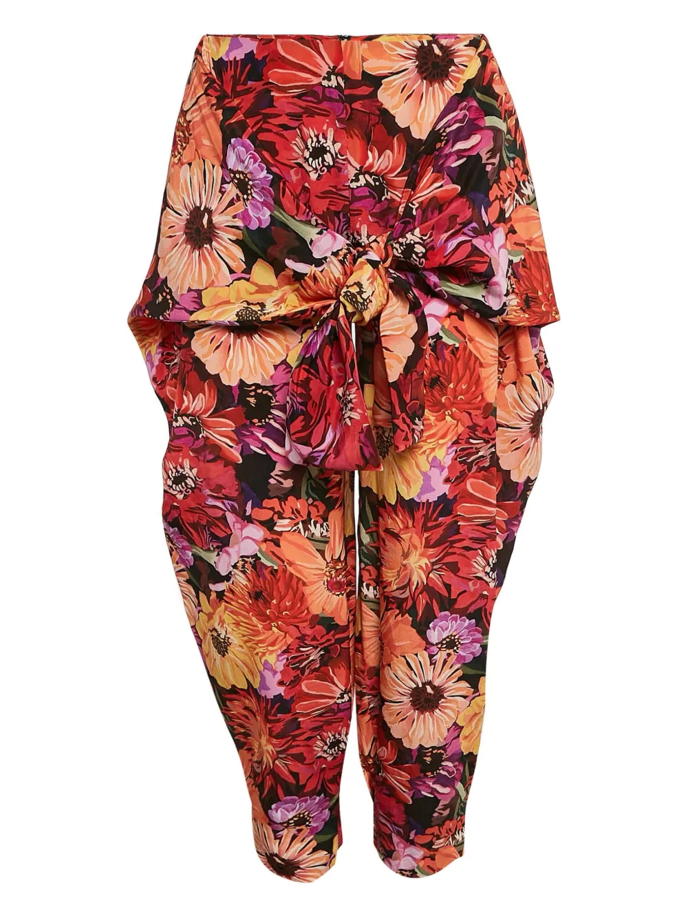 Stella McCartney Pre-Owned floral tie-front trousers | Red | Image 1