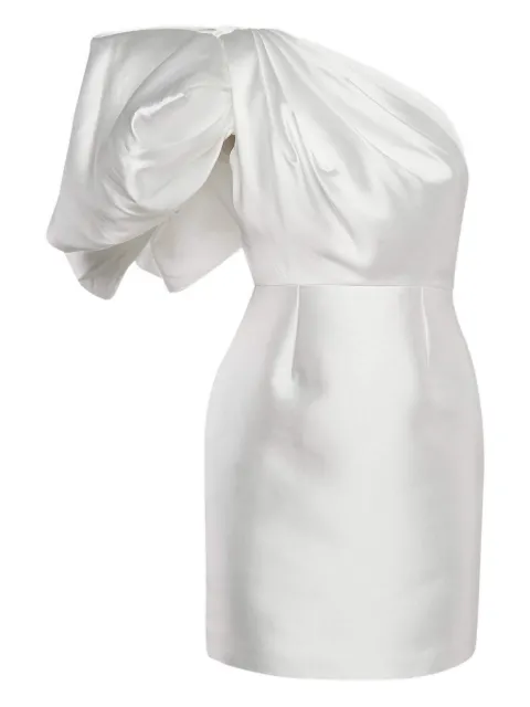 Solace London puff-sleeve one-shoulder dress