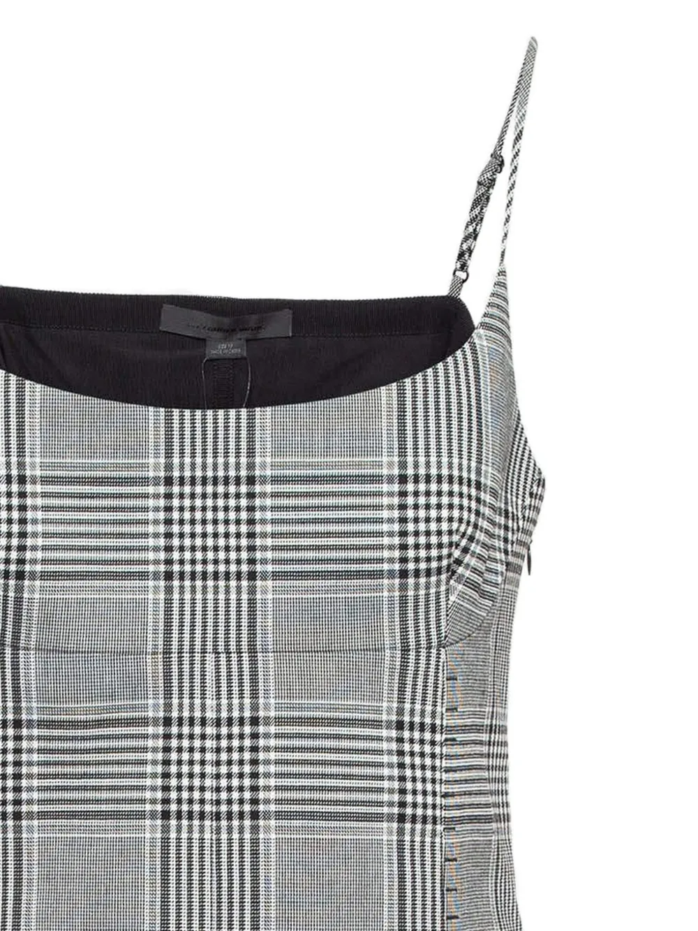 Pre-Owned Alexander Wang Geruite jurk met diepe ronde hals - Grijs