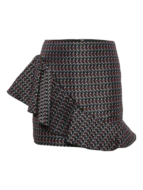 Emporio Armani Pre-Owned 2024 geometric ruffle mini skirt