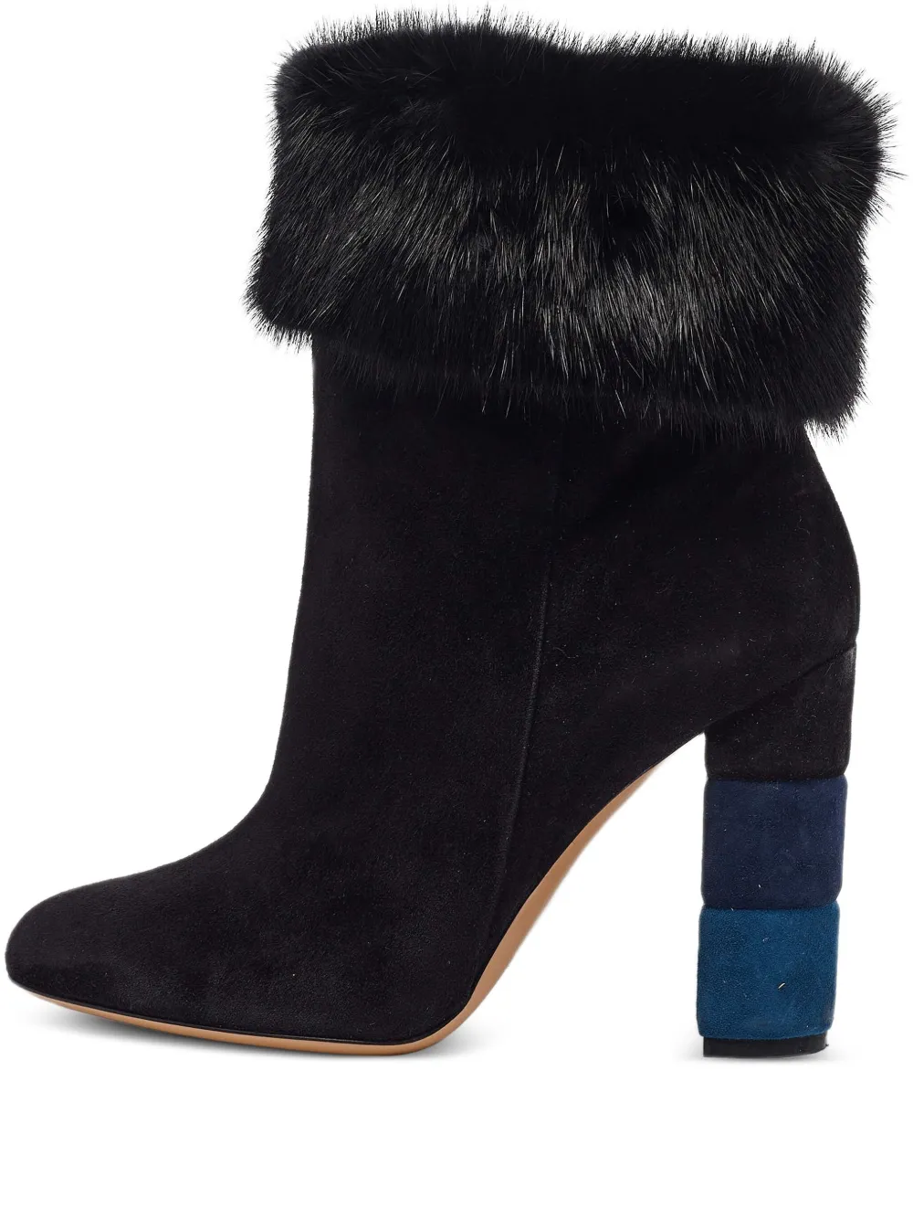 Ferragamo Pre-Owned Stiefel aus Wildleder 110mm - Schwarz