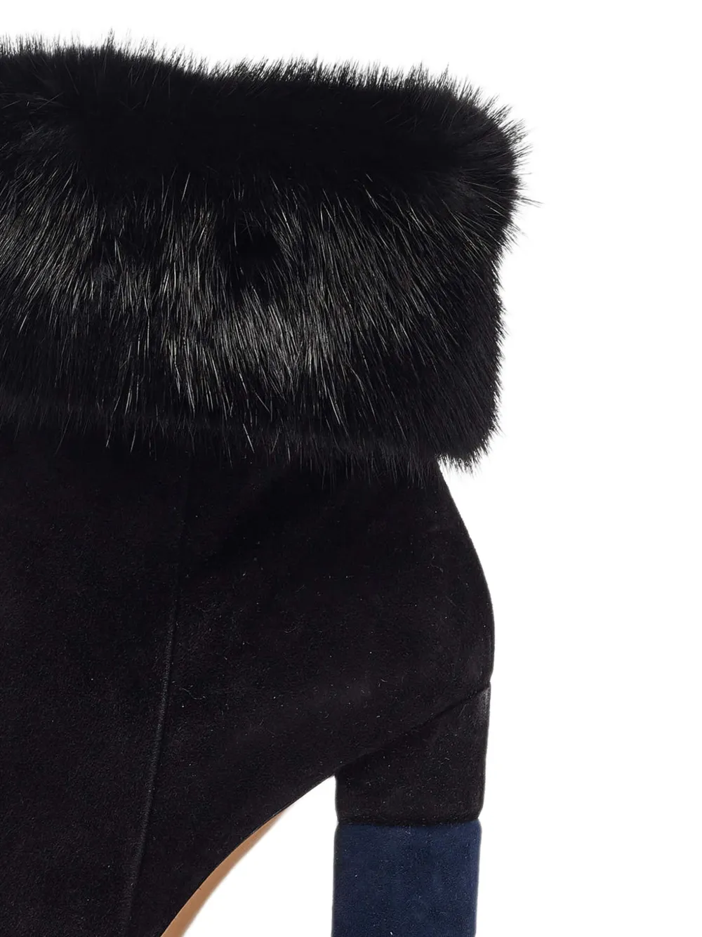 Ferragamo Pre-Owned 11 0mm suède laarzen - Zwart