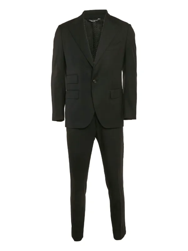Dolce & Gabbana Pre-Owned ウールスーツ | ブラック | FARFETCH JP