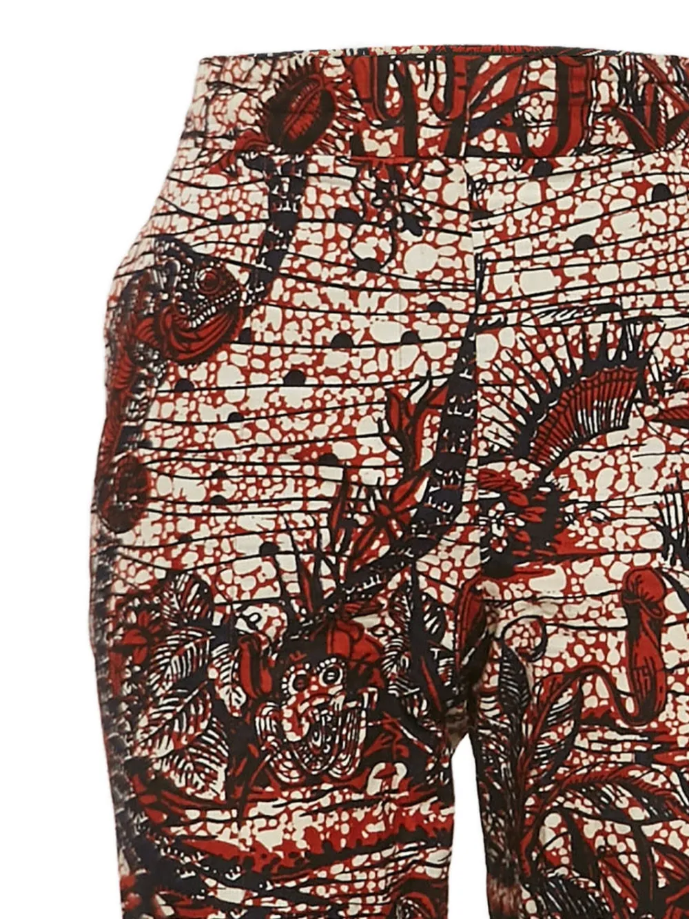 Christian Dior Pre-Owned 2024 Toile de Jouy broek - Rood
