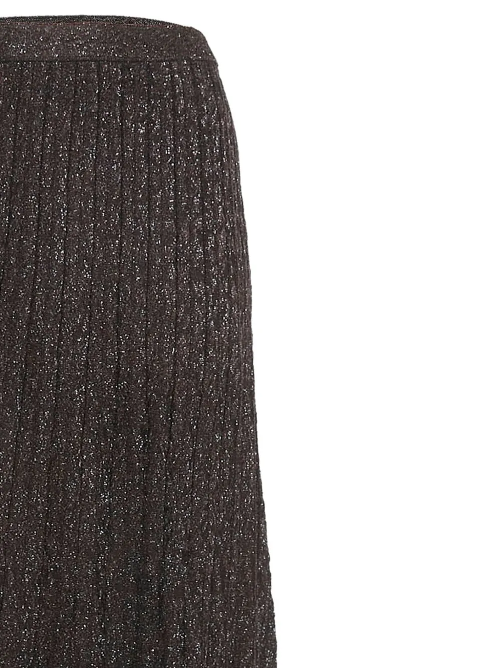 Missoni Pre-Owned Ribgebreide maxi-rok met lurex detail - Paars