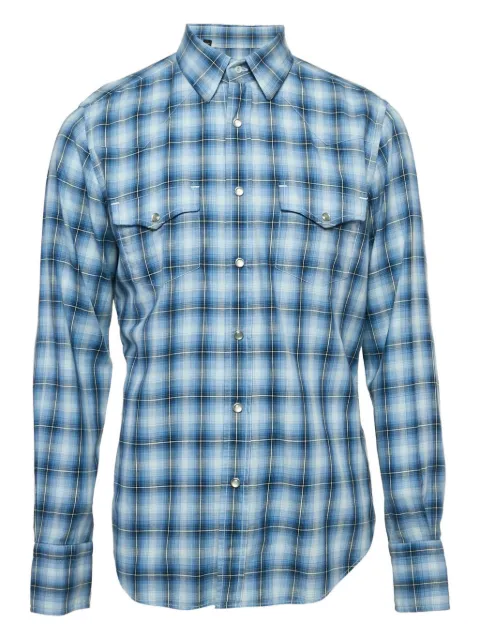 Tom Ford Vintage check-pattern chest-pocket shirt