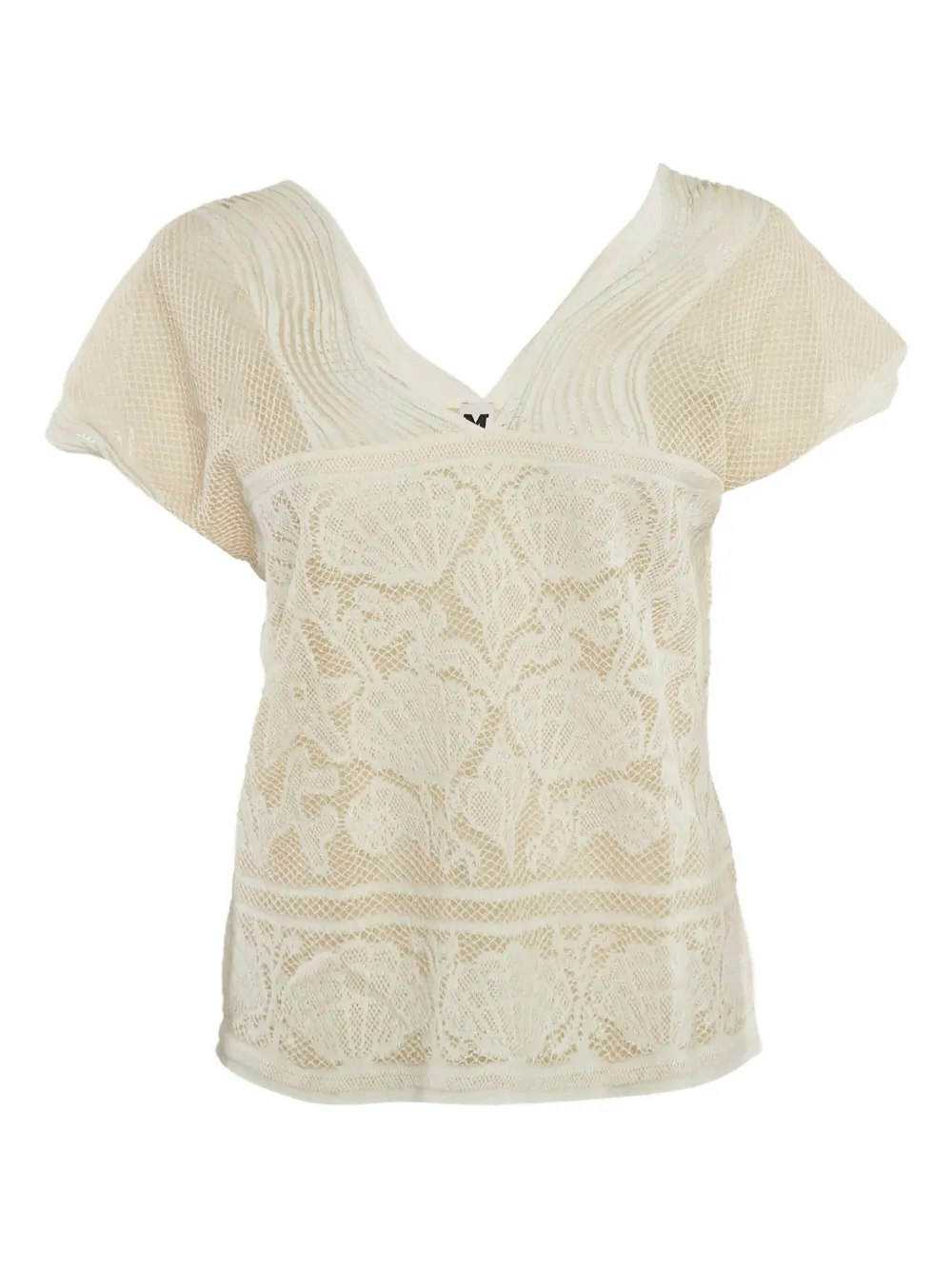 Missoni Pre-Owned pleated laced top | White | Image 1