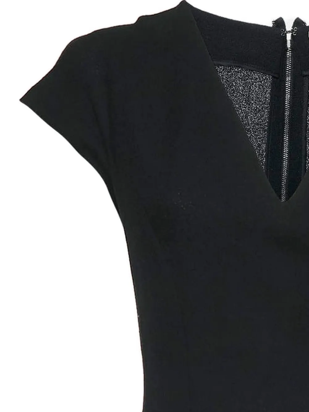 Saint Laurent Pre-Owned Jurk met korte mouwen - Zwart