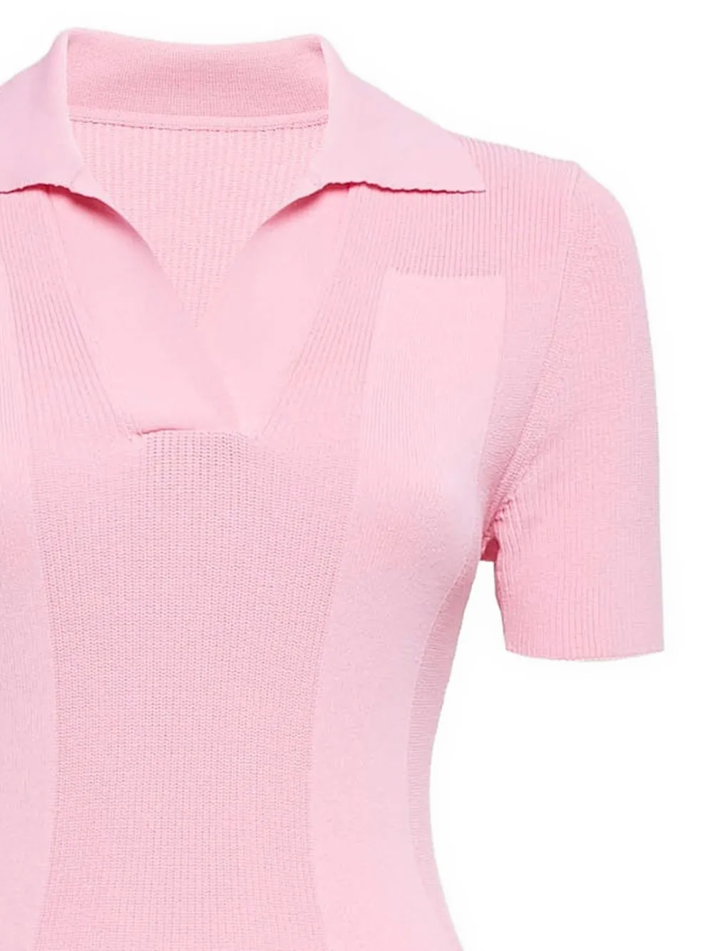 Jacquemus Pre-Owned Ribgebreide mini-jurk - Roze