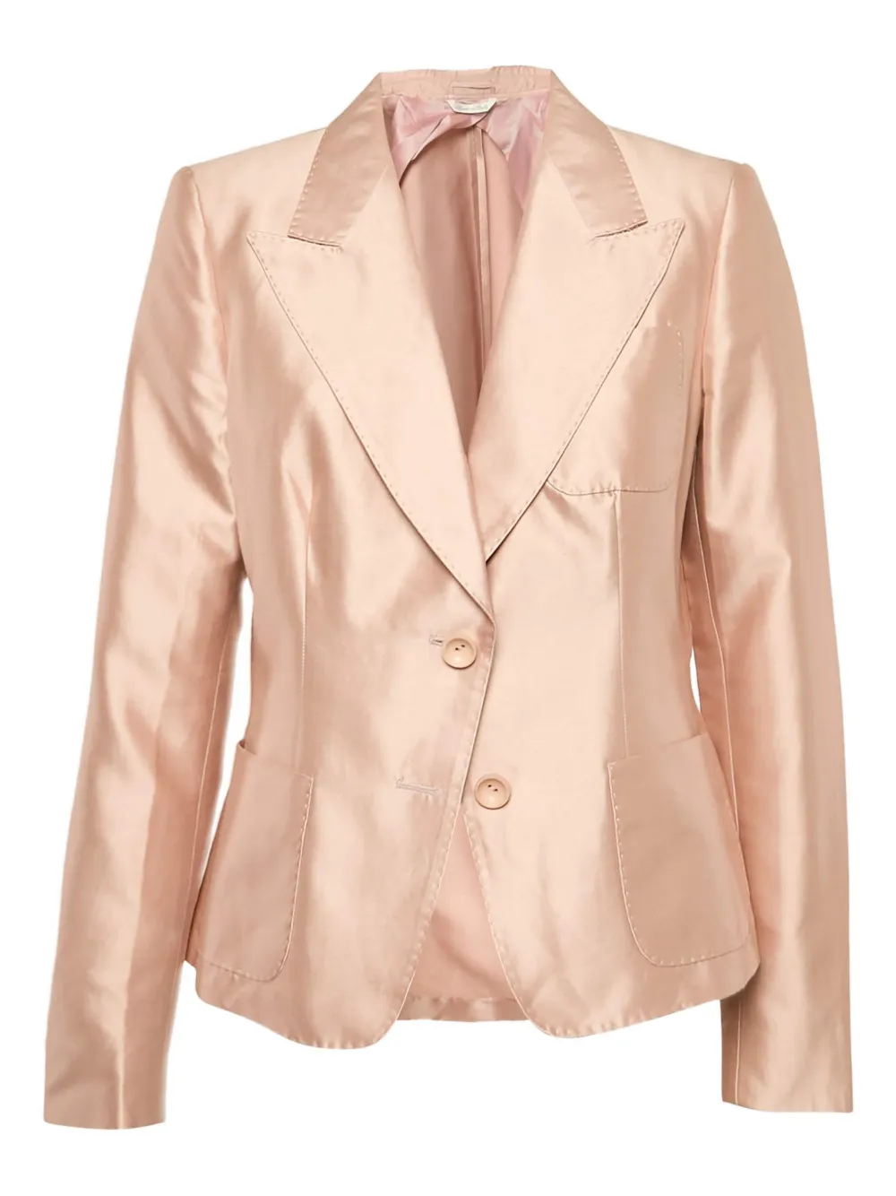 Pre-owned Max Mara  Single-breasted Blazer In Pink