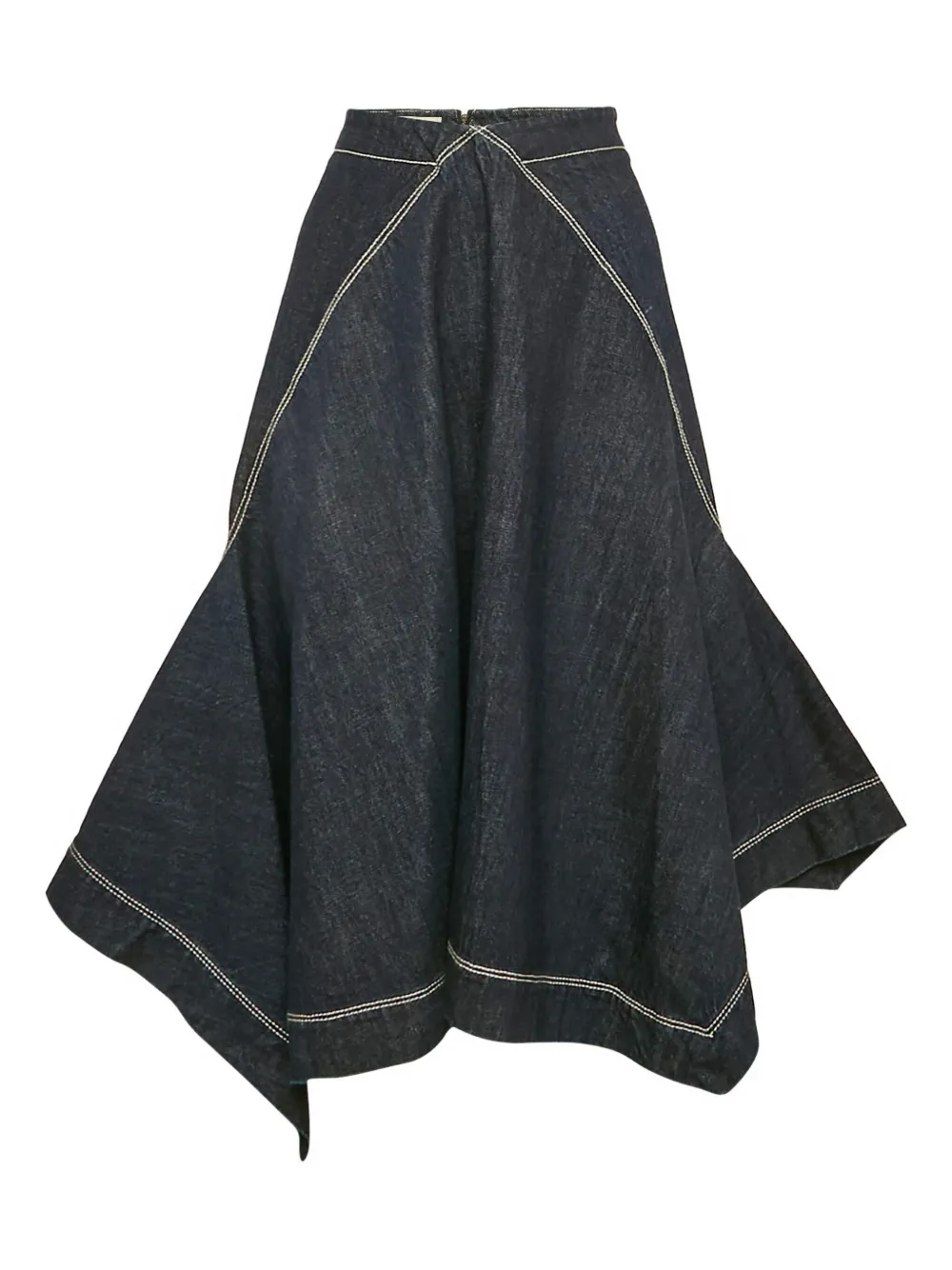 Marni Pre-Owned falda asimétrica con costuras en contraste | azul | Image 1