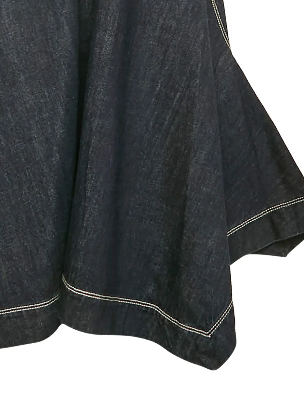 Marni Pre-Owned Asymmetrische rok met contrasterend stiksel - Blauw