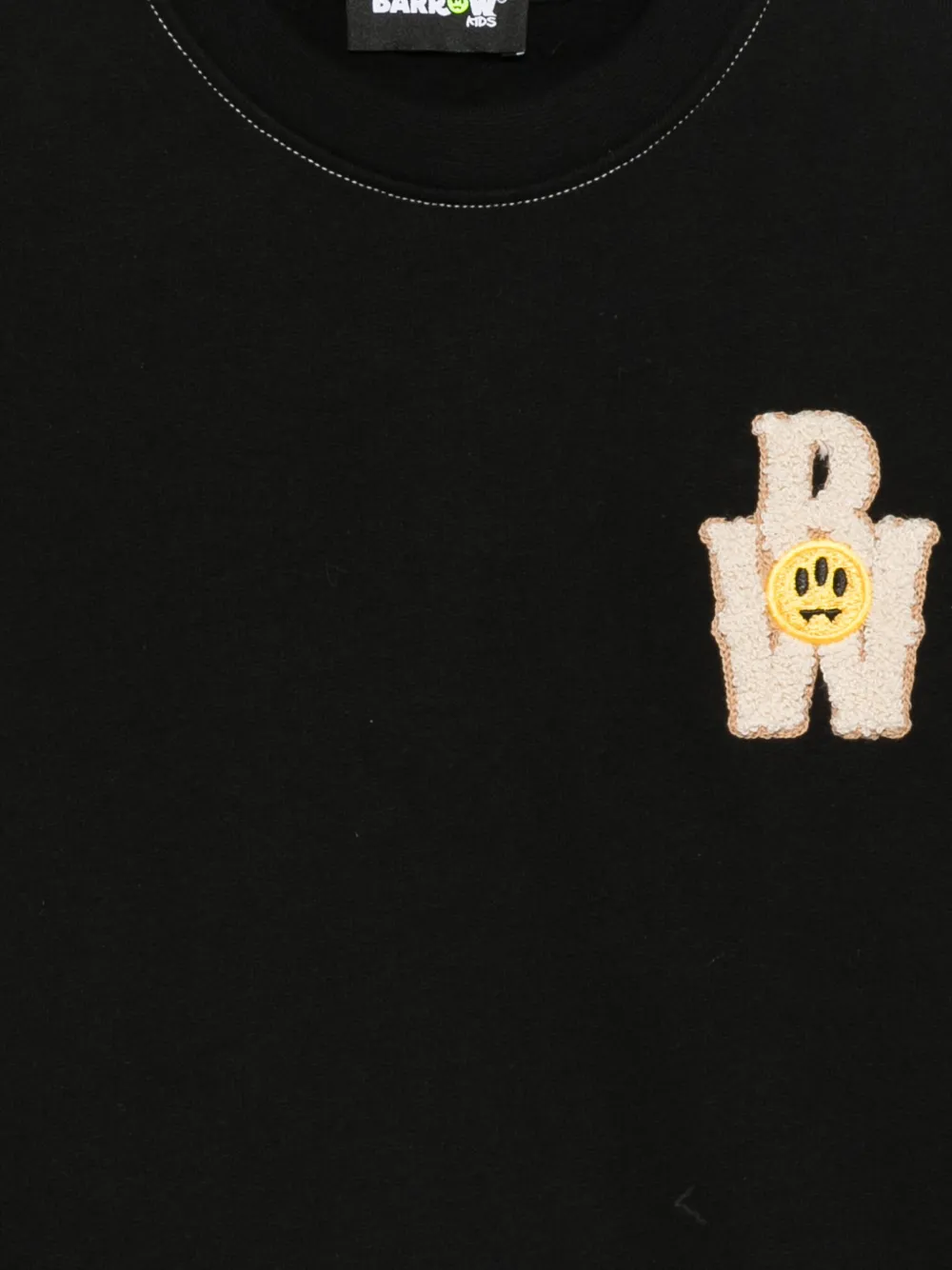 Barrow kids Sweater met logopatch Zwart