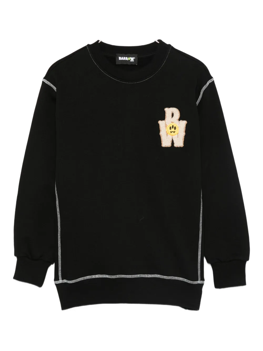 Barrow Logo-patch Sweatshirt In Black