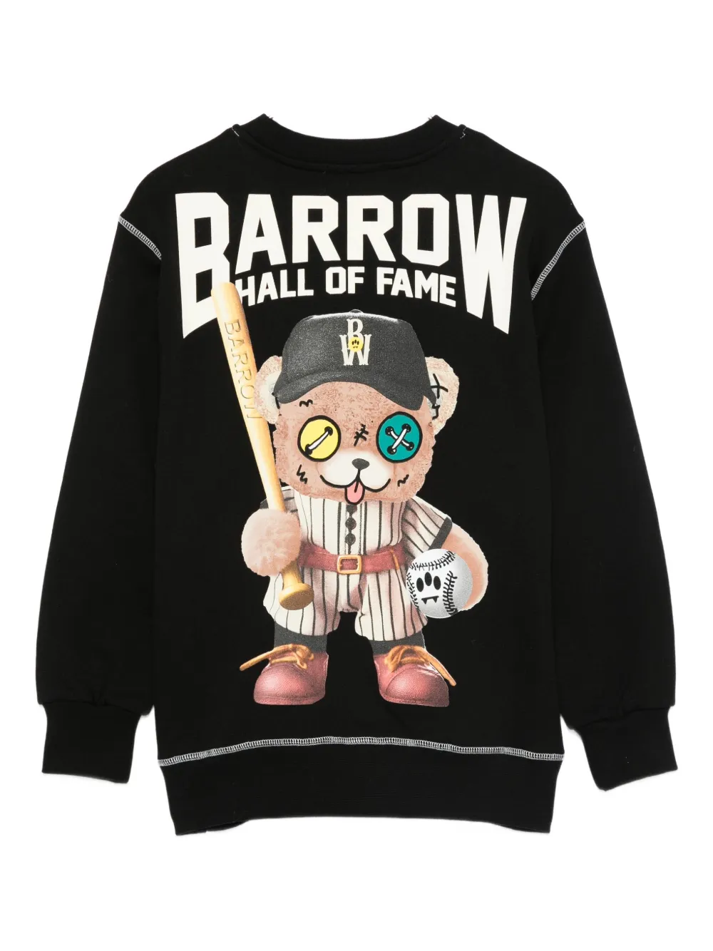 Barrow Logo-patch Sweatshirt In Black