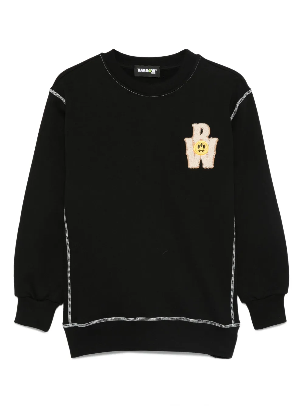Barrow kids logo-patch sweatshirt Zwart