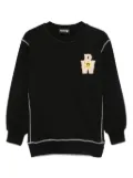 Barrow kids logo-patch sweatshirt - Black
