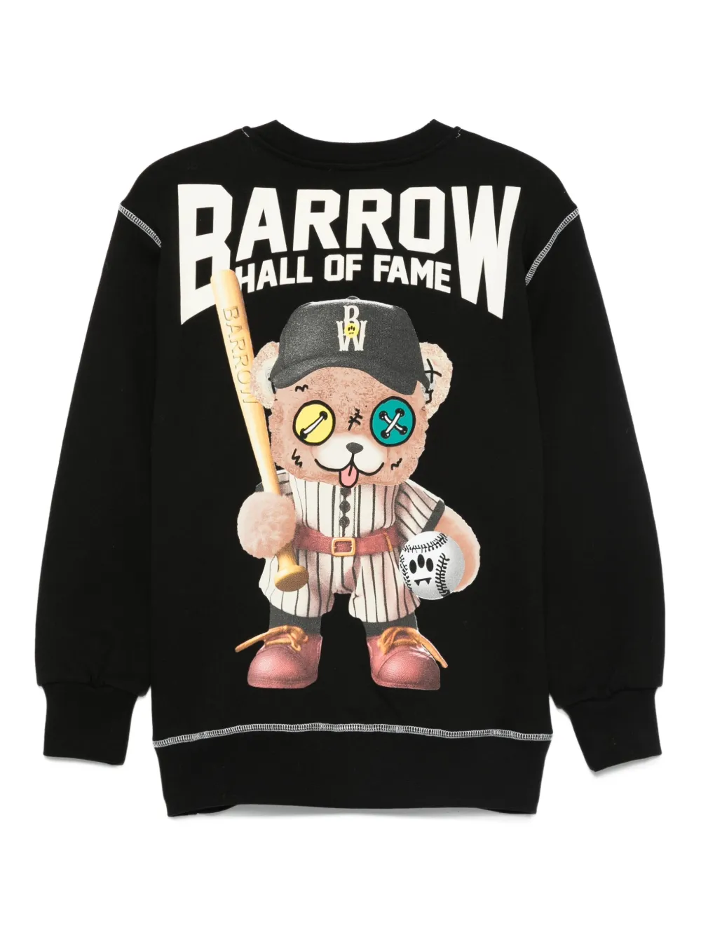 Barrow kids Sweater met logopatch Zwart