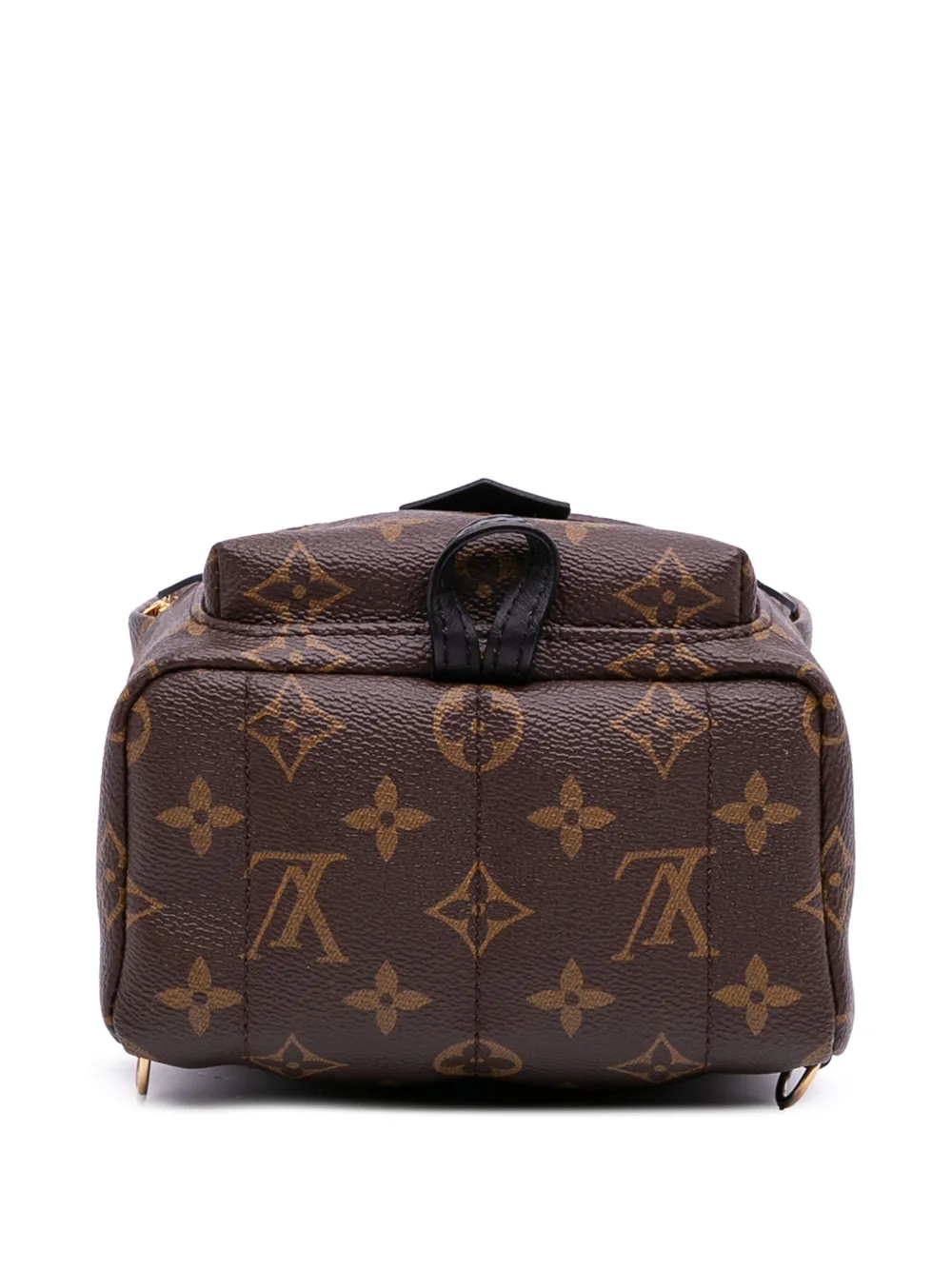 Pre-owned Louis Vuitton 2018 Monogram Mini Palm Springs Backpack In Brown