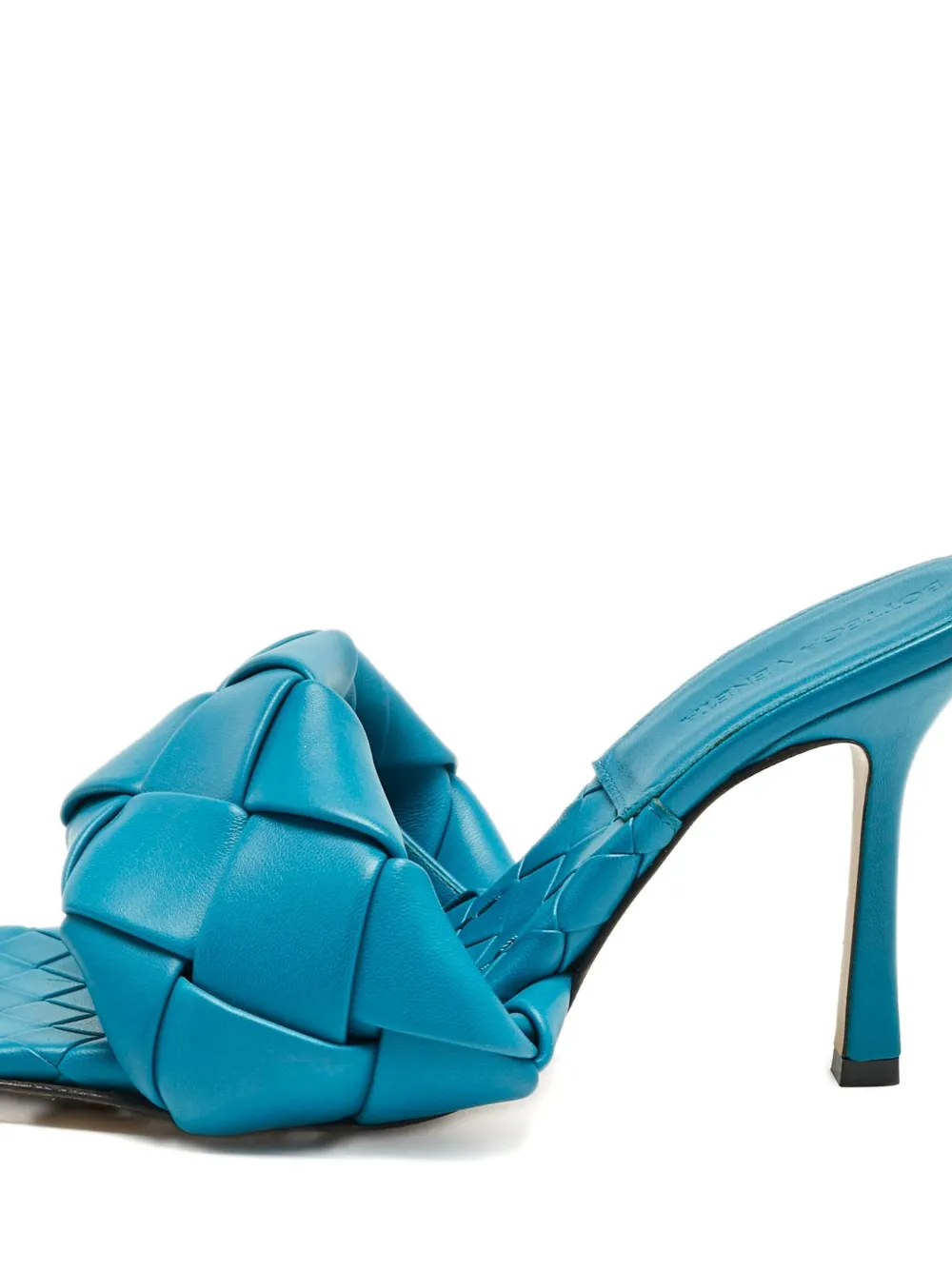 Bottega Veneta Pre-Owned Intrecciato leren sandalen - Blauw