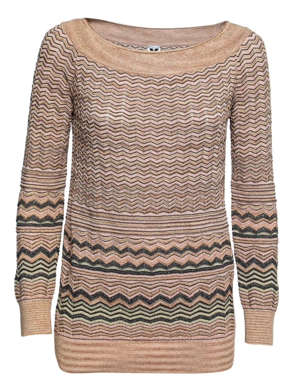 Missoni Pre-Owned zigzag-pattern jumper | Neutrals | Image 1