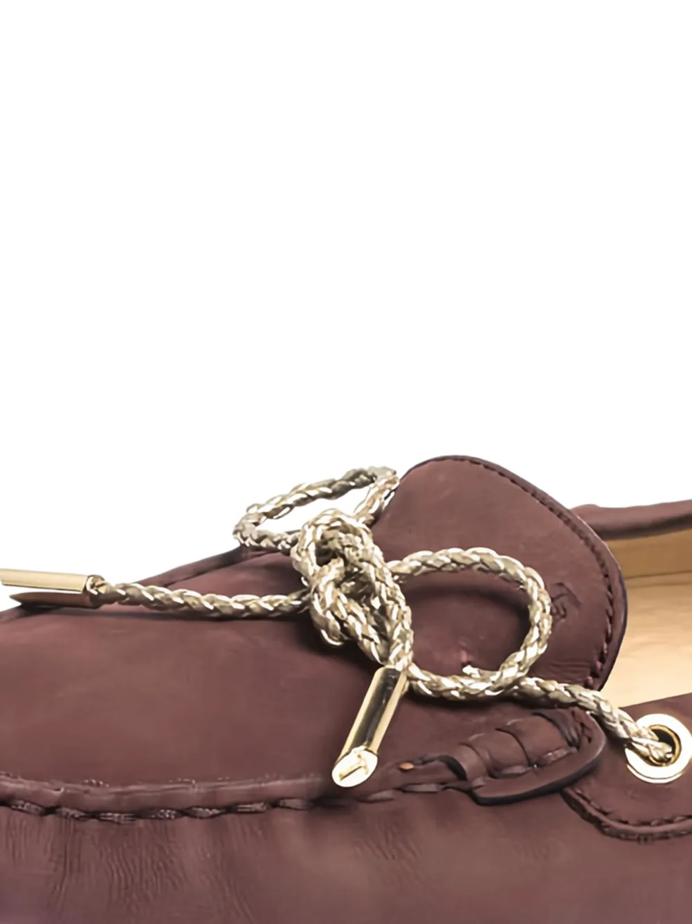 Tod's Vintage Nubuck leren loafers met strik - Bruin