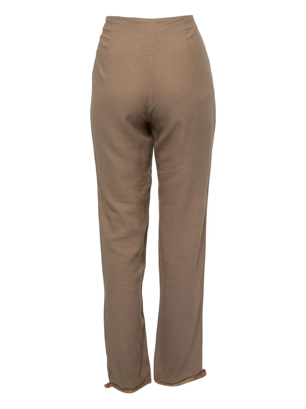 Emporio Armani Pre-Owned Pantaloni con fibbia - Marrone