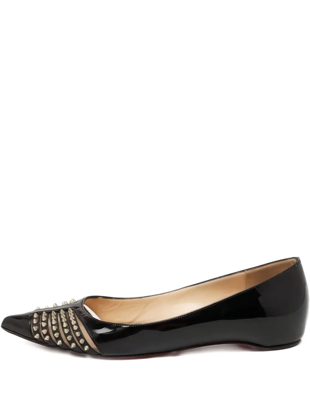 Christian Louboutin Pre-Owned flats de charol con apliques | negro | Image 1
