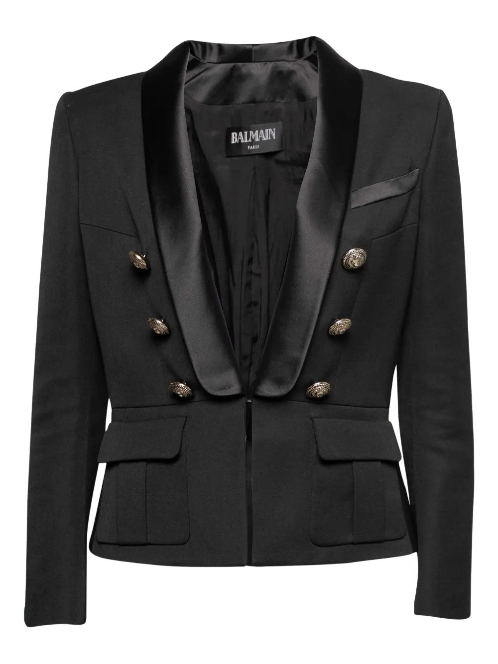 Balmain Pre-Owned structured-shoulder blazer | Black | Image 1