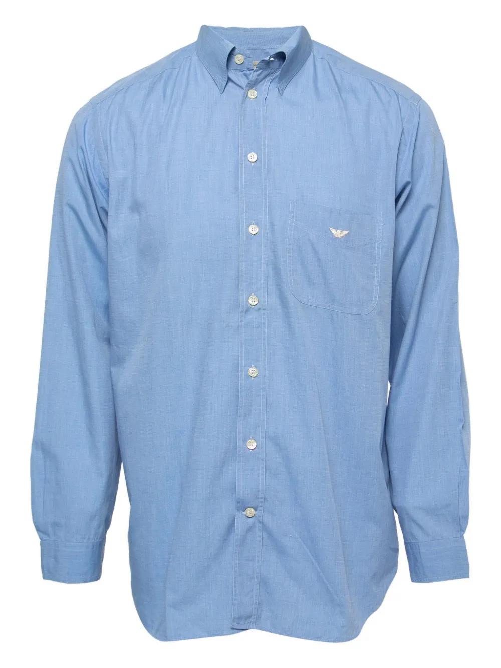 Emporio Armani Pre-Owned logo-embroidered shirt | Blue | Image 1