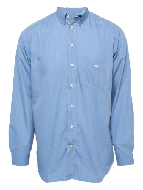 Emporio Armani Pre-Owned logo-embroidered shirt