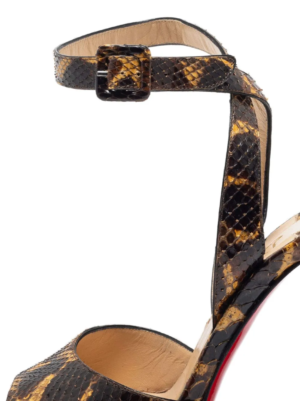 Christian Louboutin Pre-Owned 140mm python platform heeled sandals | Image 2