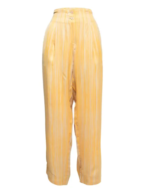Bottega Veneta Pre-Owned striped satin trousers