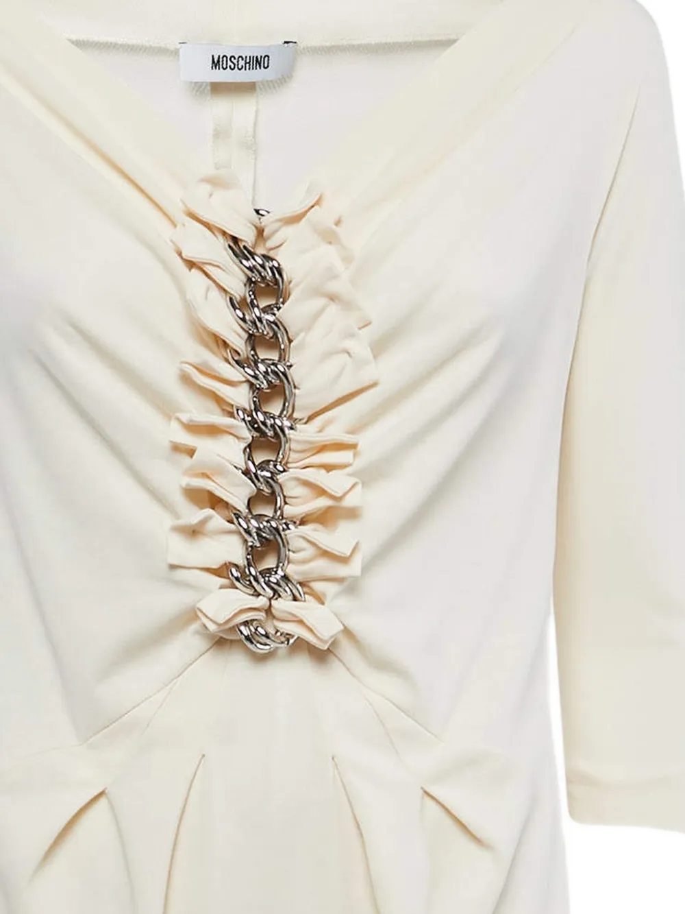 Moschino Pre-Owned Jurk met kettingdetail - Beige