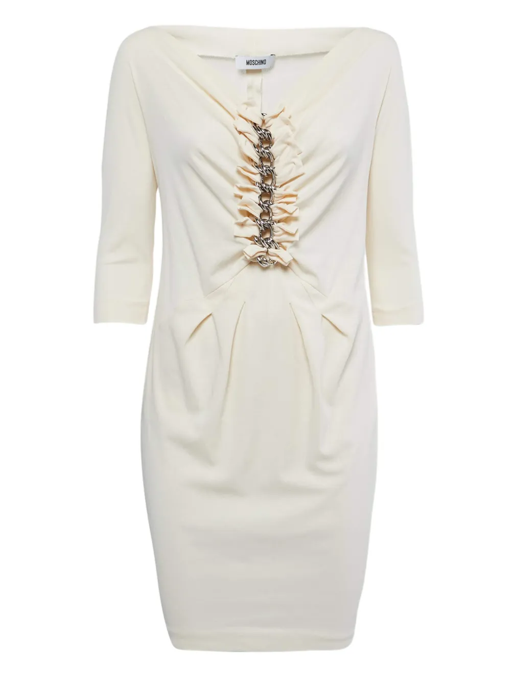 Moschino Pre-Owned chain-detail dress | Neutrals | Image 1