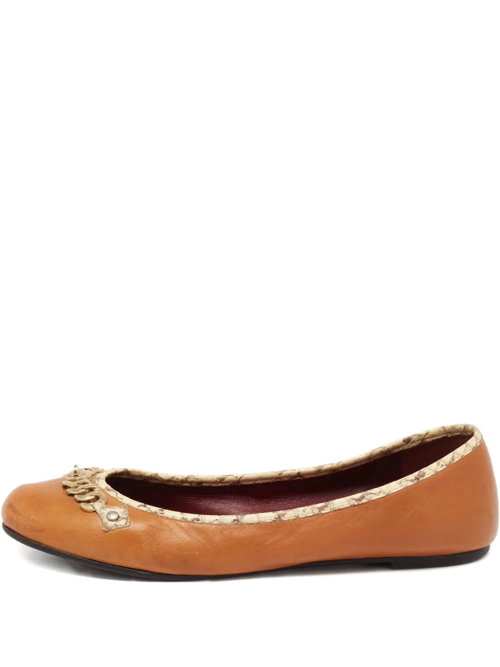 Marc Jacobs Vintage flats con cadena | marrón | Image 1
