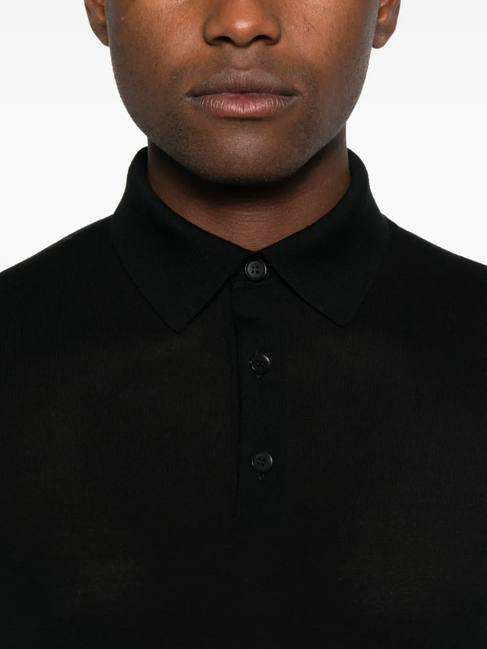 Zegna ロングスリーブ ポロシャツ | ブラック | FARFETCH JP