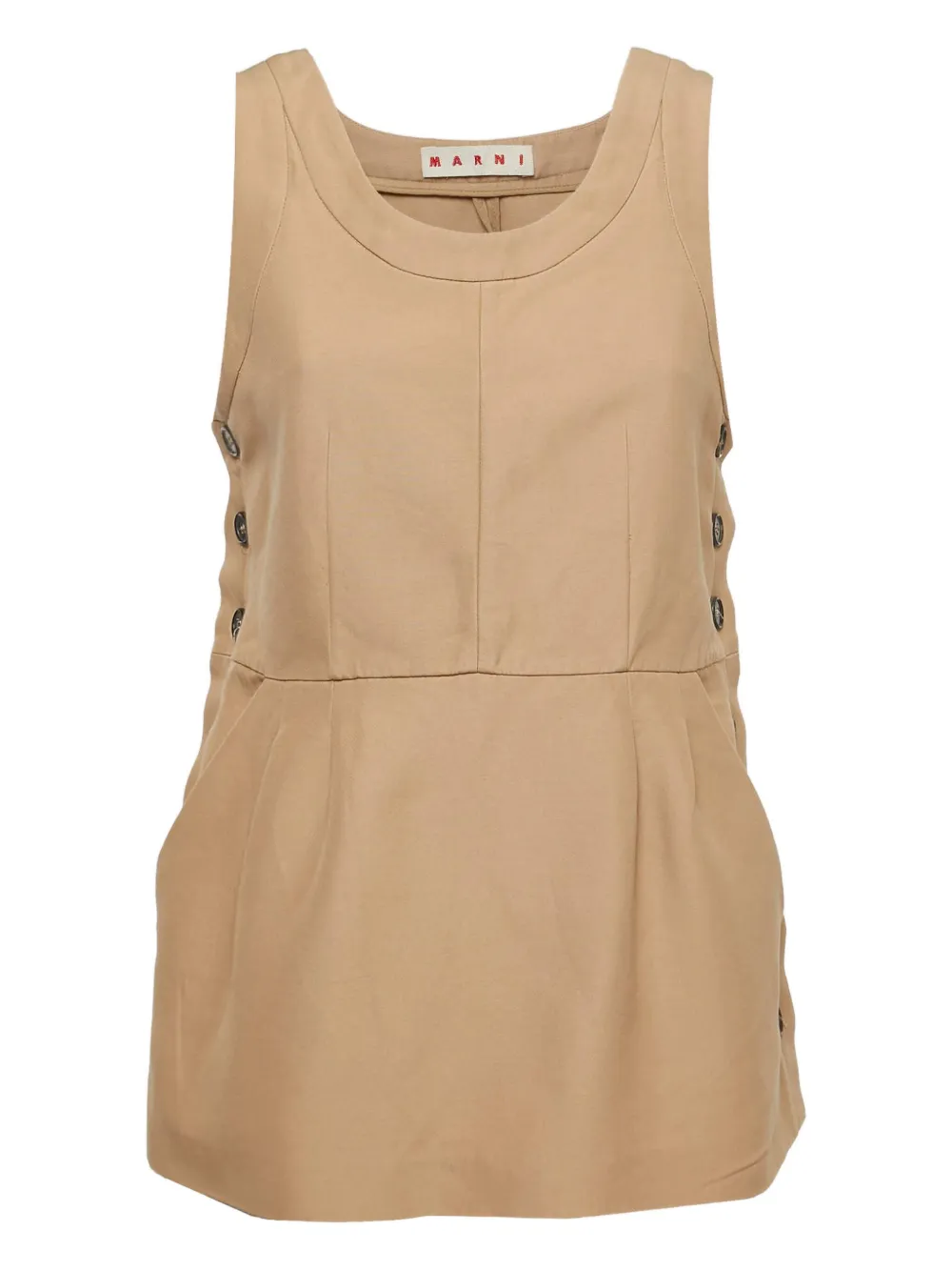 Marni Pre-Owned cotton top | Brown | Image 1