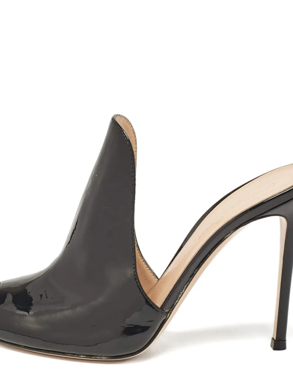 Gianvito Rossi Lakleren muiltjes - Zwart