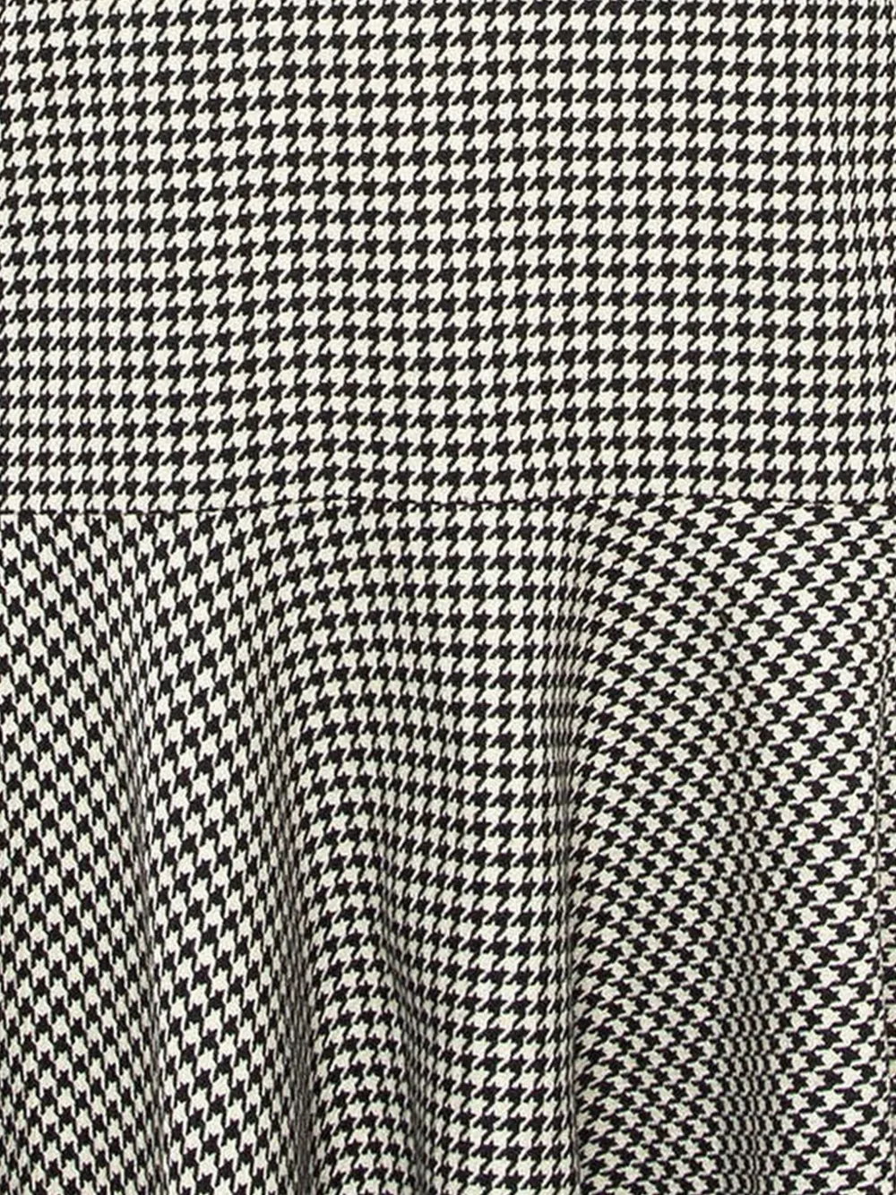 Polo Ralph Lauren Vintage Jurk met pied-de-poule print - Zwart