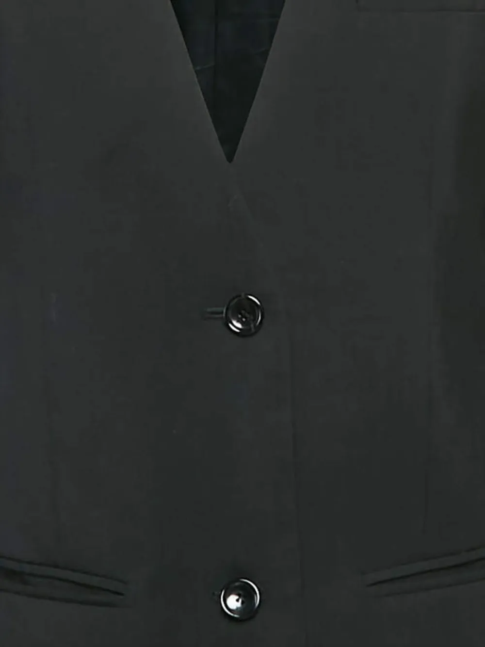 Pre-owned Louis Vuitton Wool V-neck Blazer In Black