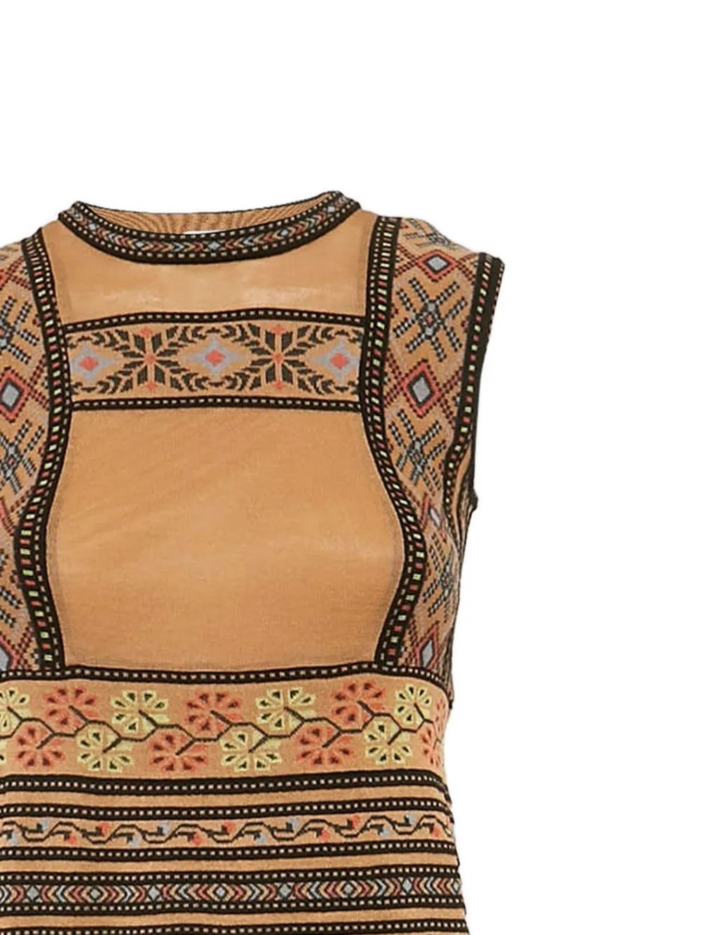 Missoni Pre-Owned Jurk met logo - Beige