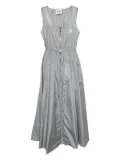 Miu Miu Pre-Owned zip-front sleeveless dress - Grey