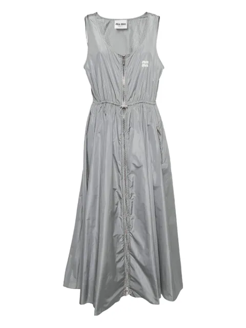 Miu Miu Pre-Owned zip-front sleeveless dress