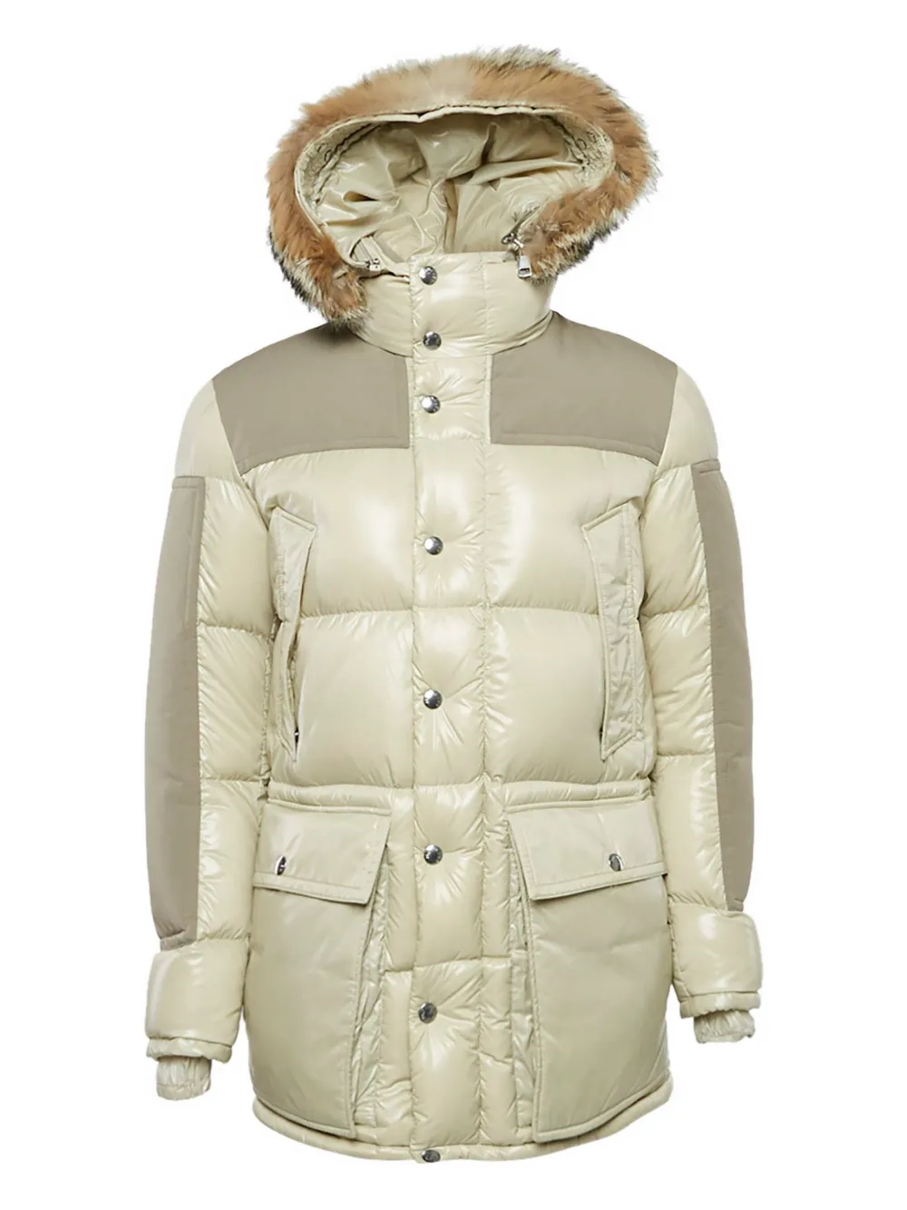 Moncler Vintage hooded padded jacket | Neutrals | Image 1