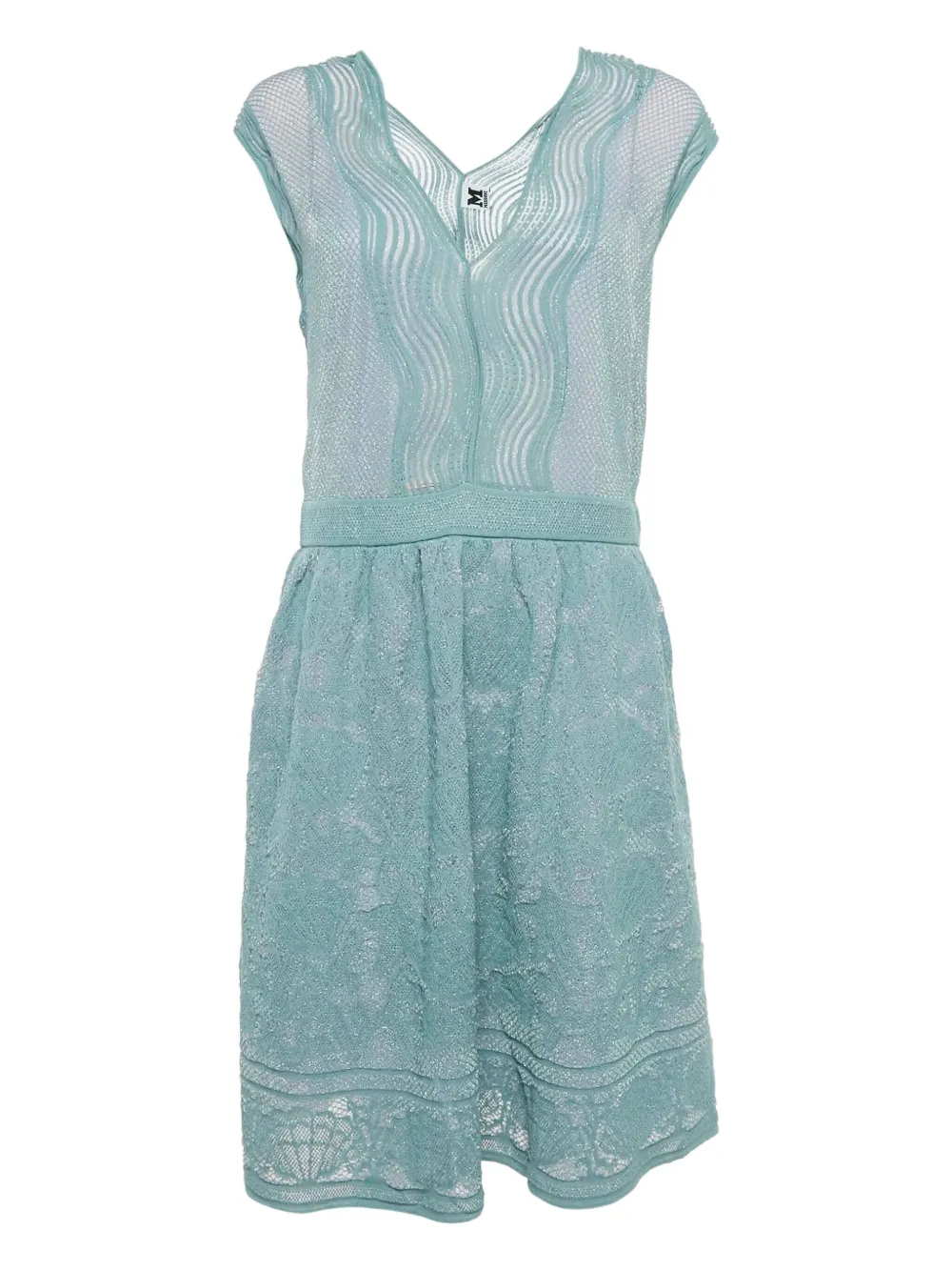 Missoni Pre-Owned shell lurex-knit dress | Blue | Image 1