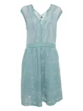 Missoni Pre-Owned shell lurex-knit dress - Blue