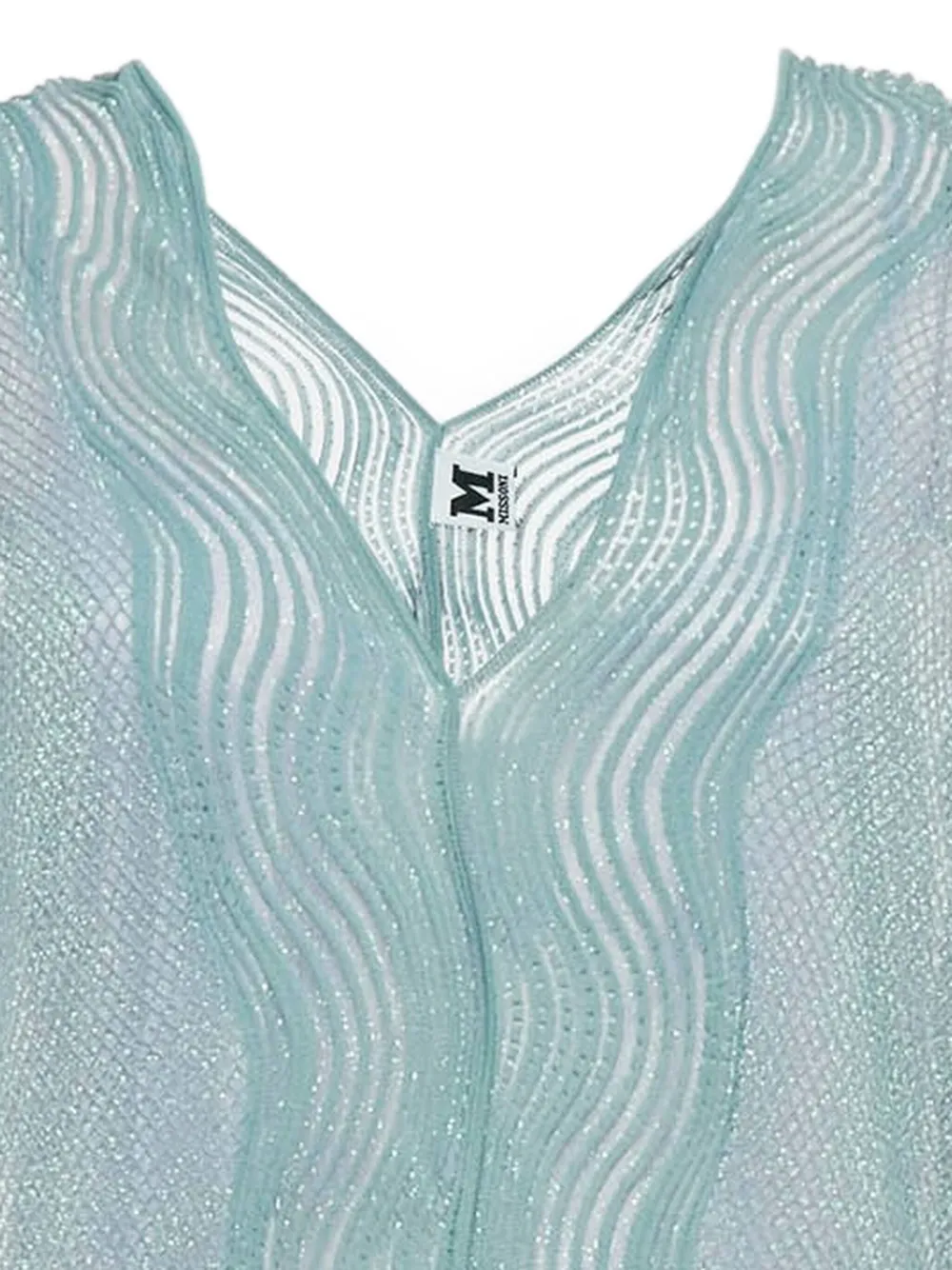 Missoni Pre-Owned Shell lurex gebreide jurk - Blauw