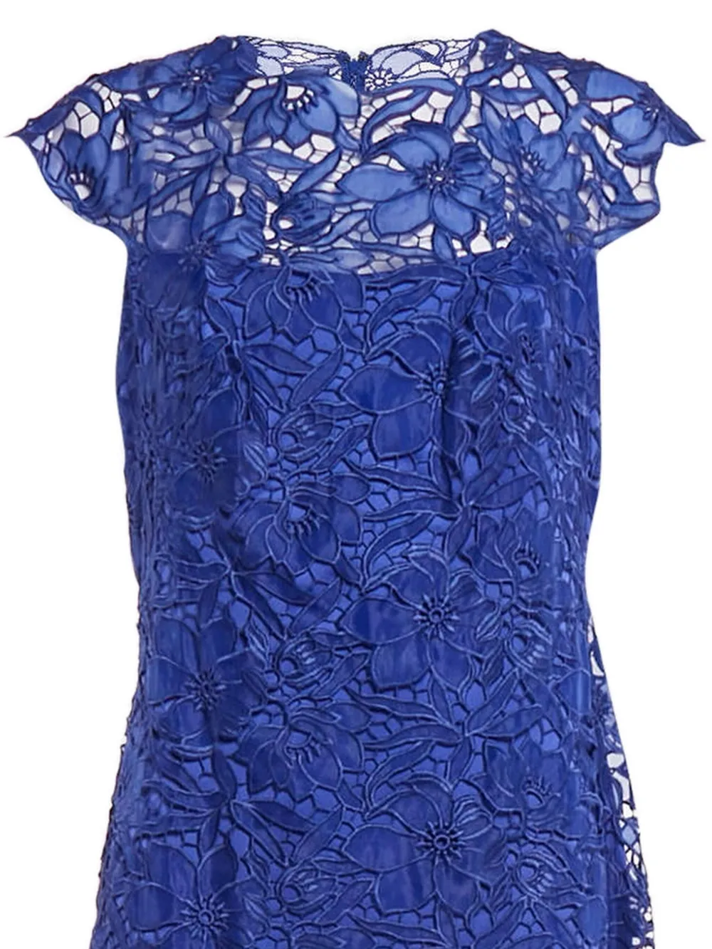 Tadashi Shoji Jurk met bloemenkant - Blauw